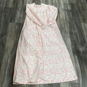 Vintage Flannel Floral Nightgown